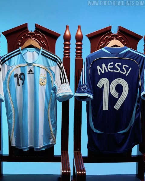 斗地主-阿迪达斯发布阿根廷06世界杯复刻版球衣,提供梅西19号印字版本
